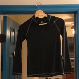 REI half zip base layer- black